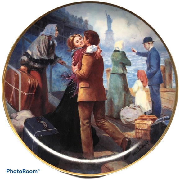 The Ellis Island Plate “Together at Last” - Picture 1 of 6